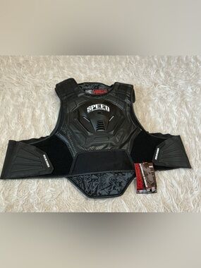 SPEED Black Protective Chest Armor Vest for Men